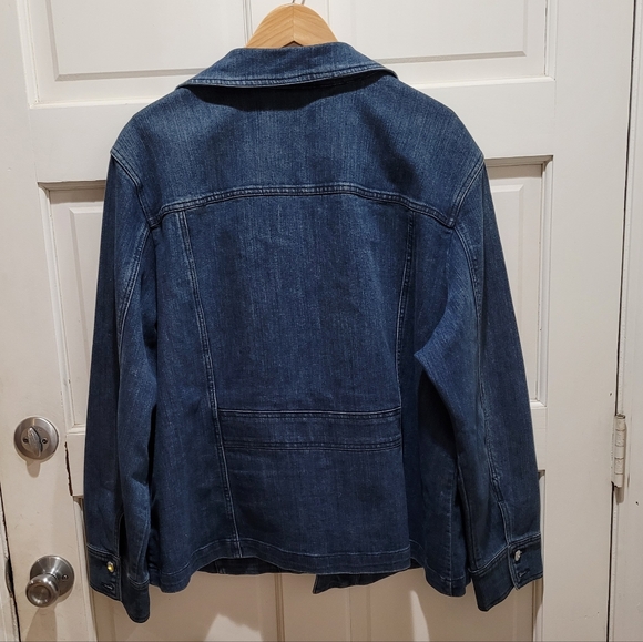 Christine Alexander Embellished Denim Jacket – Size 2X EUC - Picture 3 of 9